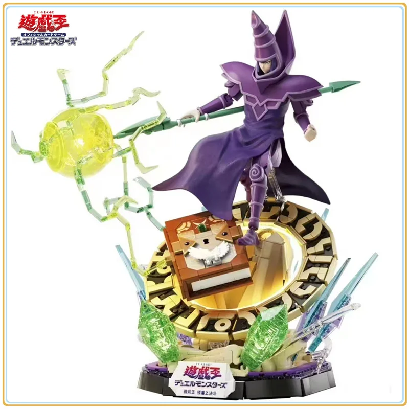 

Yu Gi Oh Series Dark Magician Building Blocks Assembled Toys Animation Figures Educational Models Desktop Ornaments Gifts