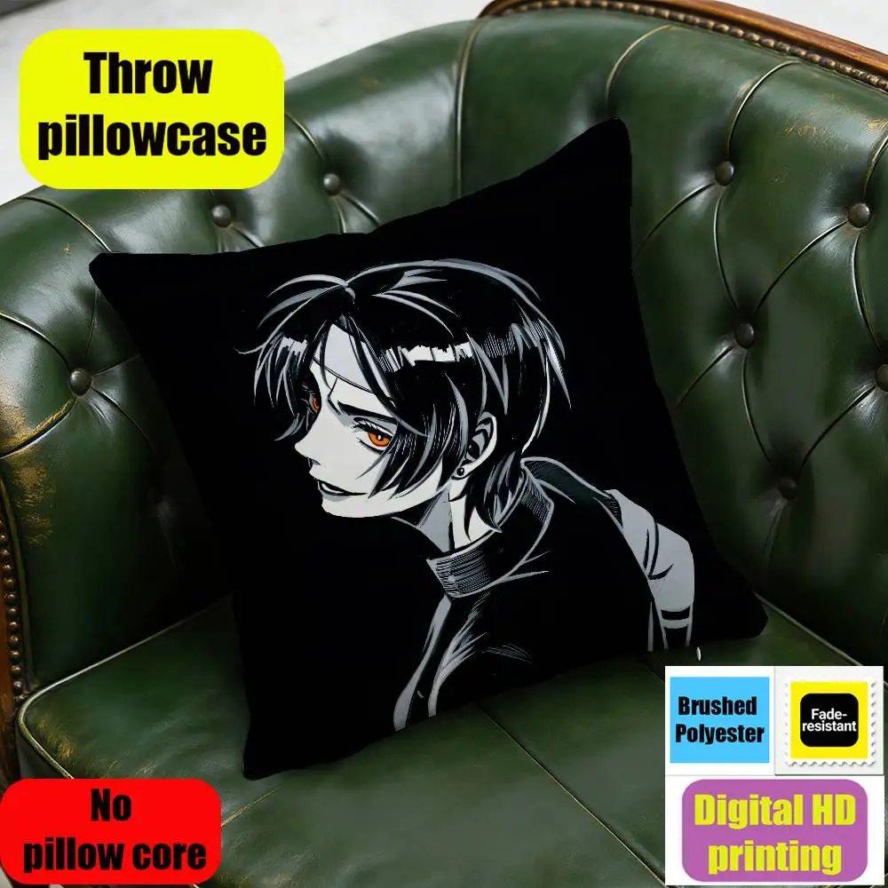 30x30cm Car Custom Square Pillowcase Pad Cushion Cover For Iori Yagami KOF K-King OF Fighters Kyo kusanagi Throw Pillow Case