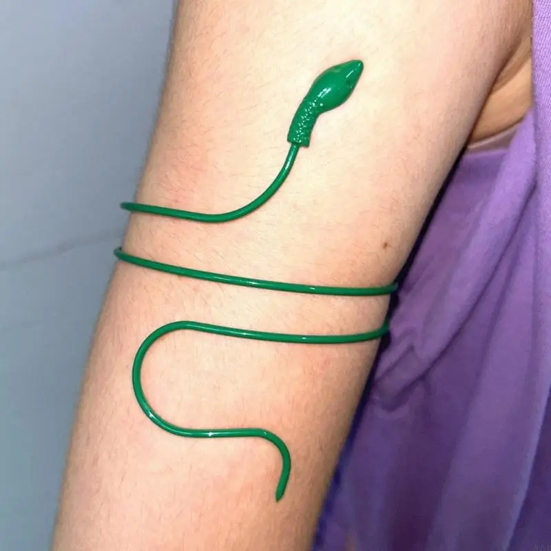 

N2UE Rocking Egypt Snake Arm Cuff Armlet Armband Open Bangle Bracelet