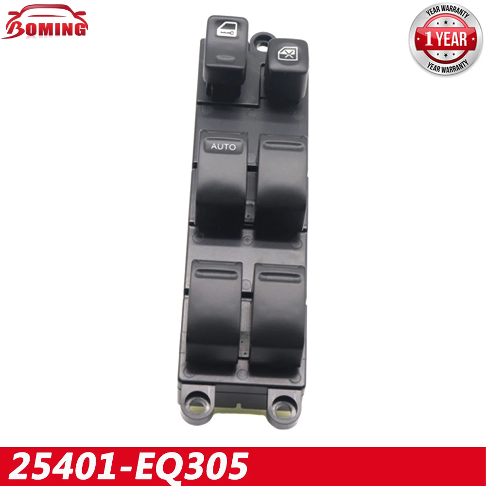 

Black NEW Electric Power Window Master Control Switch 25401-EQ305 25401EQ305 For Nissan X-Trail 2002 2003 2004 2005 2006 2007