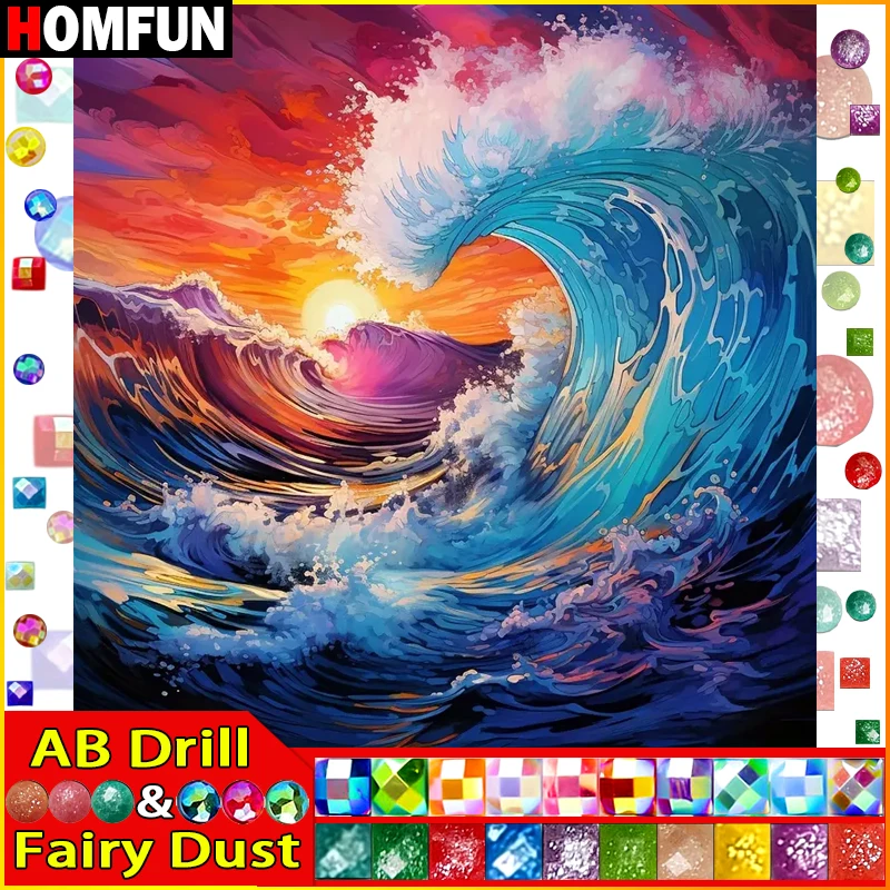 HOMFUN Fairy Dust AB Diamond painting 