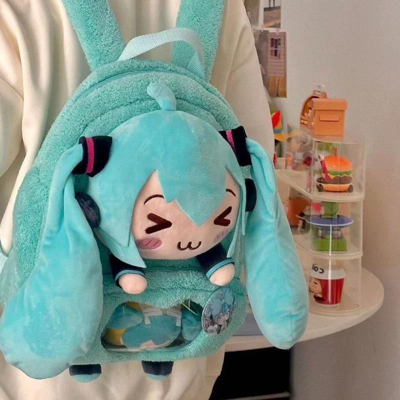 Mochila Hatsune Miku Ita para hombre y mujer, bolsa de felpa itabag de anime, Bolsa Escolar informal de viaje, cosplay, Vocaloid, novedad