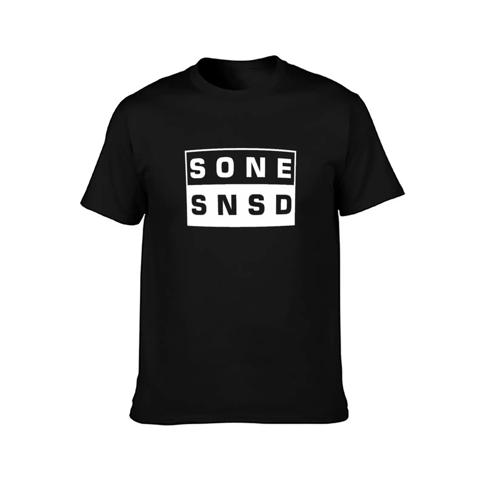 SONE - تي شيرت SNSD تي شيرت رجالي برسوم جرافيك تي شيرت رجالي من القطن الثقيل