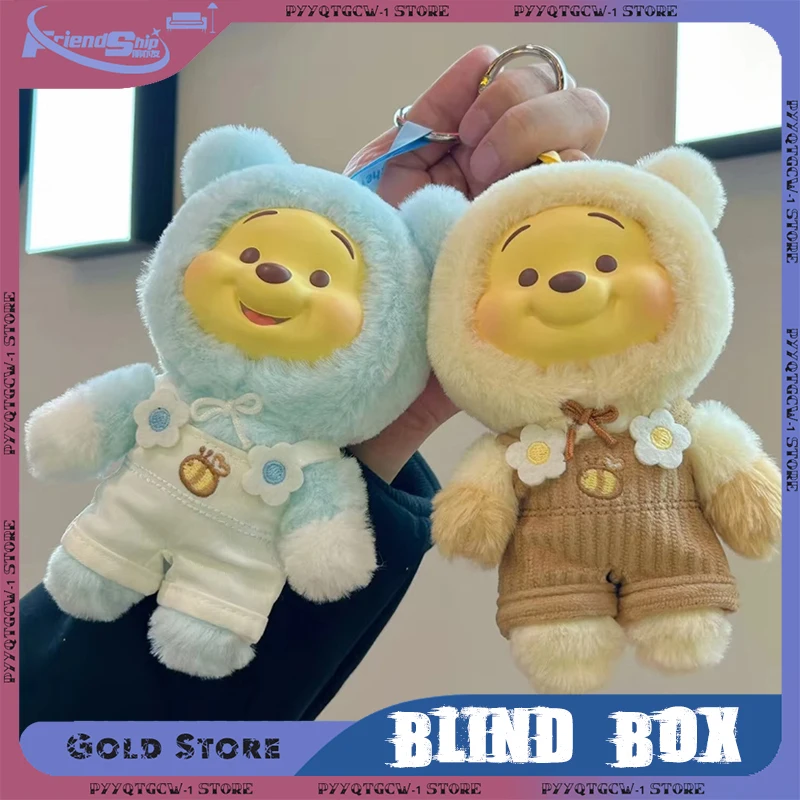 

Miniso Genuine Winnie The Pooh Candy Series Blind Box Toys Decor Surprise Box Kawaii Vinyl Face Plush Pendant Blind Boxes Gift