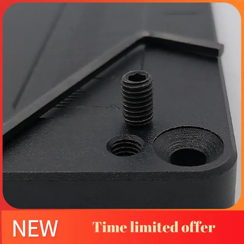 

1 PCS Black Milling Machine Insert Plate With Ring Screw Trimmer Flip Plate For Woodworking Bench Trimming Hole Bushing