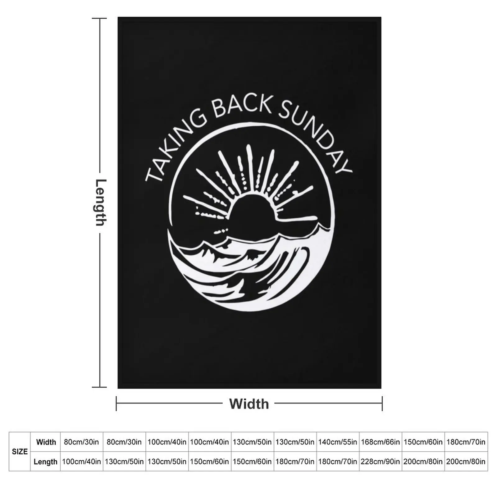 Taking Back Sunday - Ice Cream Sundae Throw Blanket couch cozy soft plush fuzzy picnic outdoor blanket