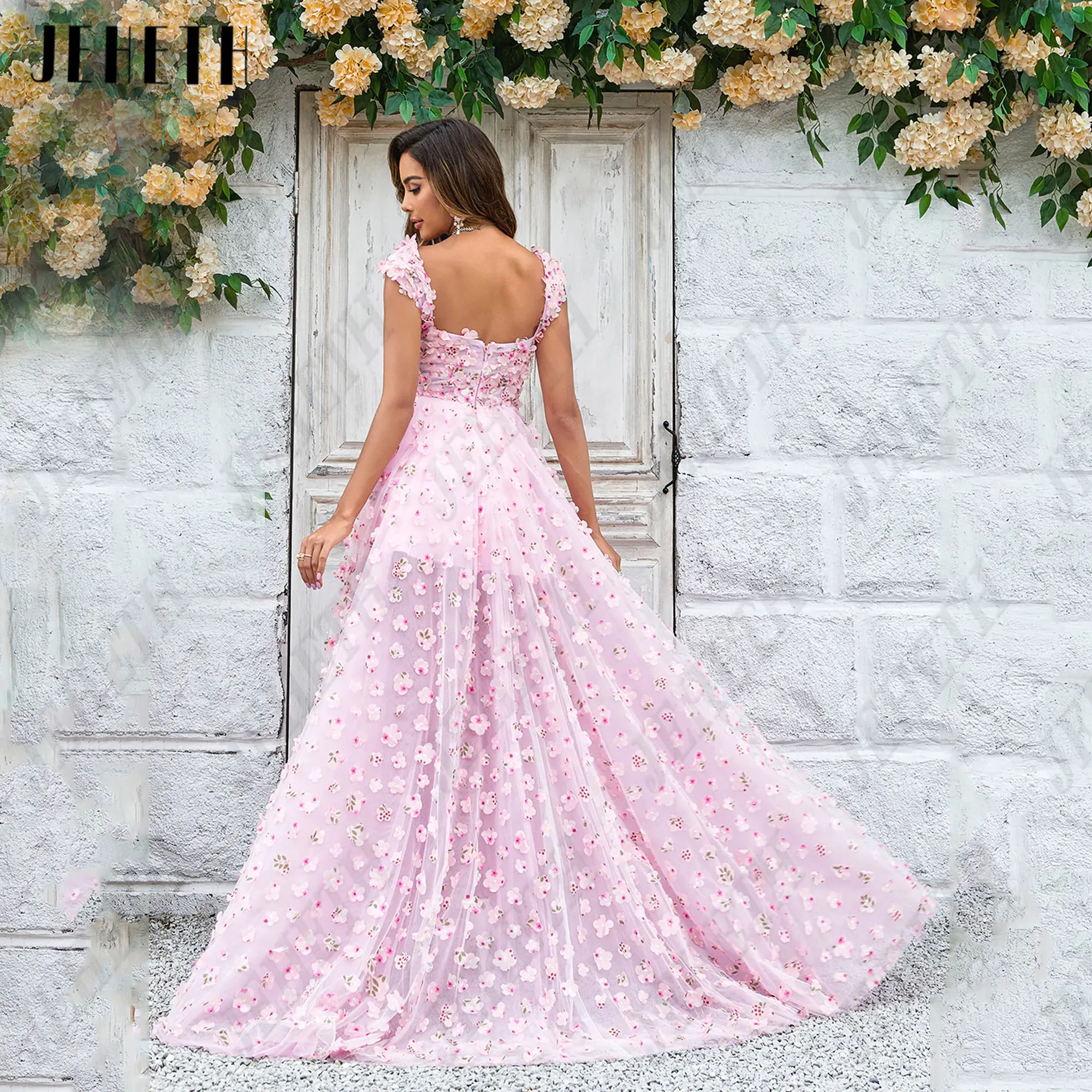 Guitar Hcondamned-Robe de Soirée en Dentelle Brodée, Fendue sur le Côté Personnalisée, Quelle que soit la Casquette, les Manches, les Fleurs PastrolJeheth Embroidery Lace Prom Party gowns cap sleeves fleurs pastrol Eve