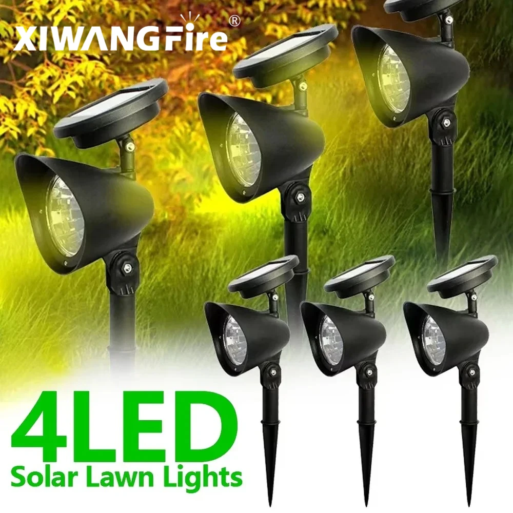 

Outdoor Solar Spotlight Control Waterproof Floor Plug Lawn Lamp Household Outdoor Landscape Courtyard Light Garden Tree Light