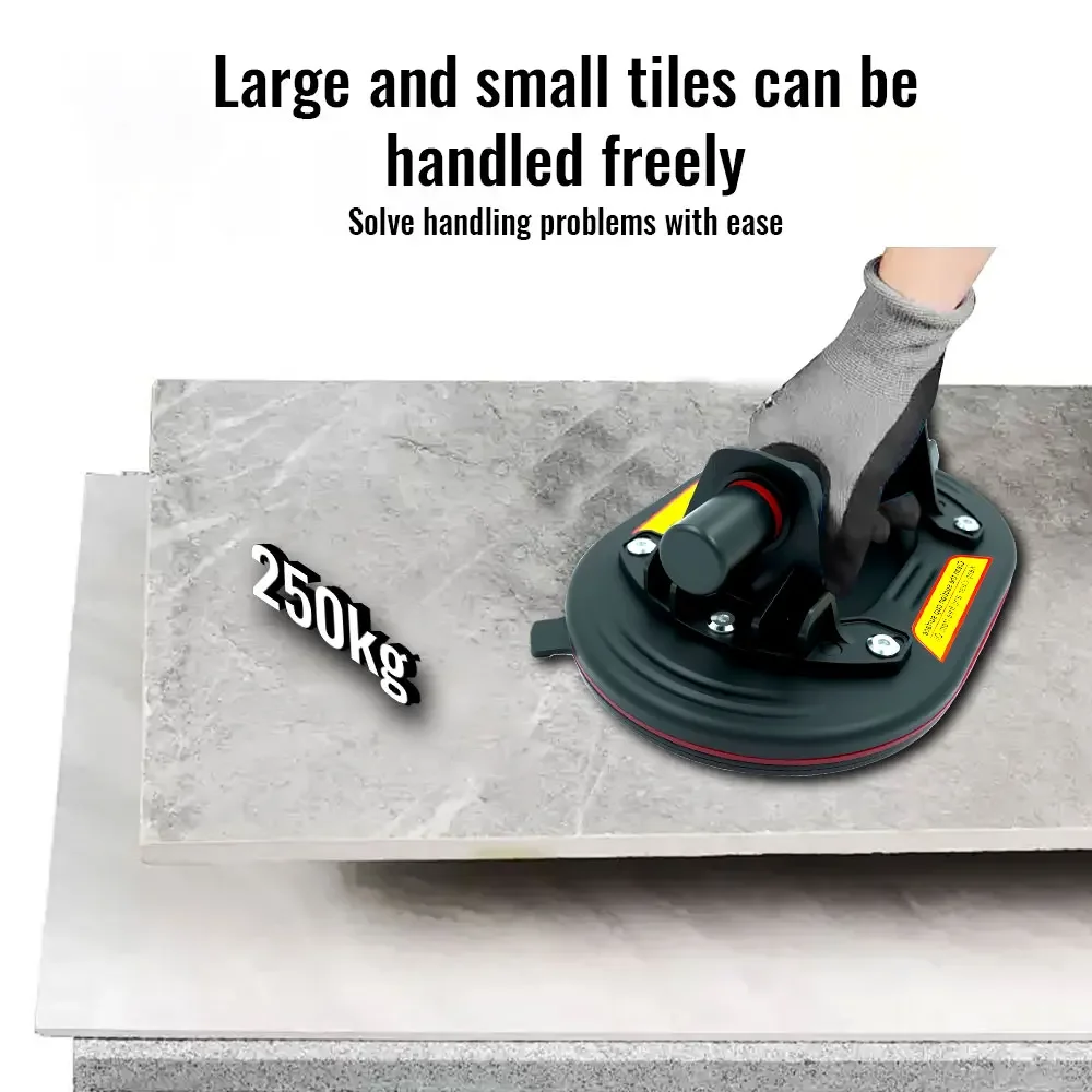 Portable Vacuum Suction Cup 250kg Carrying Capacity Oval Tile Suctions Cups for Tile Glass Floor Lifting Tools