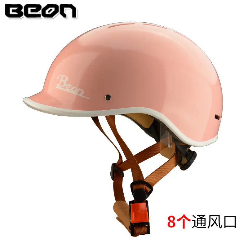 Beon Electric Car Helmet Summer Sunscreen Ultra Light Retro Half Helmet Adjustable Solid Color Simple Ladle Helmet Capacete