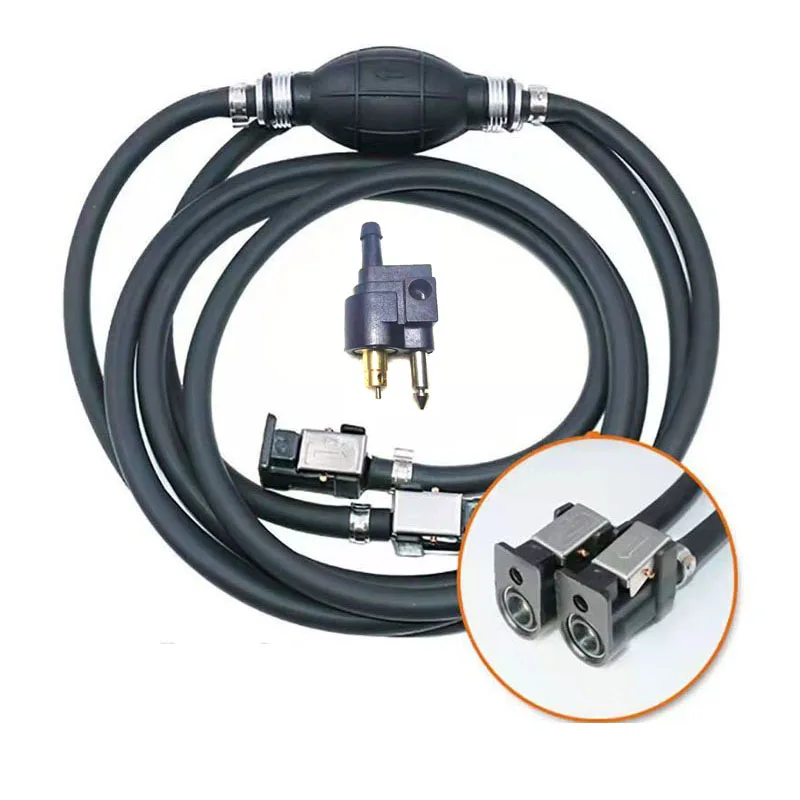 Para lancha motora Yamaha 195mm Novo Combustível Linha Mangueira Motor de barco fueraborda Gasolina Tanque Conectores Kit Para