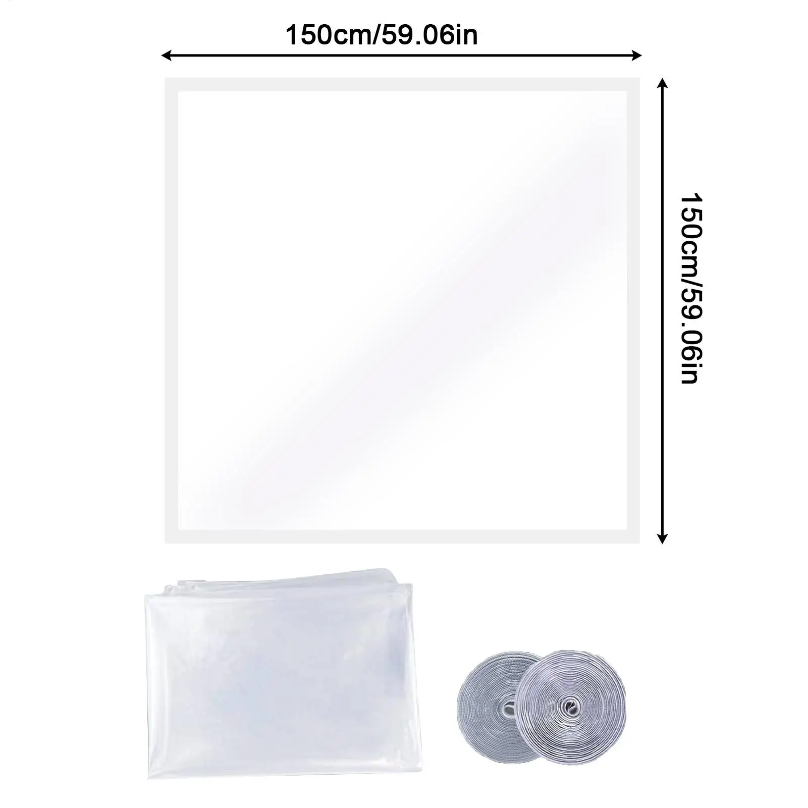 ฟิล์มฉนวนกันความร้อนสำหรับหน้าต่าง ใช้ซ้ำได้ ทนทานต่อสภาพอากาศ ชุดซีลหน้าต่างสำหรับฤดูหนาว เทปกันความร้อน สำหรับใช้ภายในและภายนอกบ้าน รถบ้าน ระเบียง ห้องใต้หลังคา