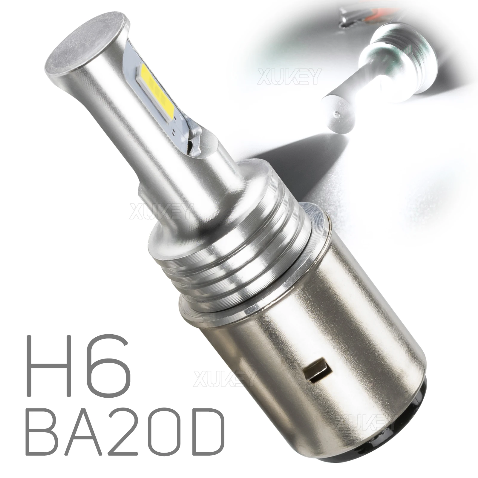 BA20D LED Motorcycle Headlight Bulb DC 12V S2 H6 LED Light Bulb Headlamp for Chinese Taotao Scooter Adult Kids Moped Bike Motor