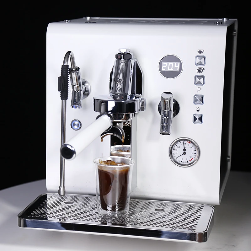 Customizable Logo Italian Semi Automatic esso Coffee Machine E61 Brewing Head Hot Water System For Hotel Outdoor Use