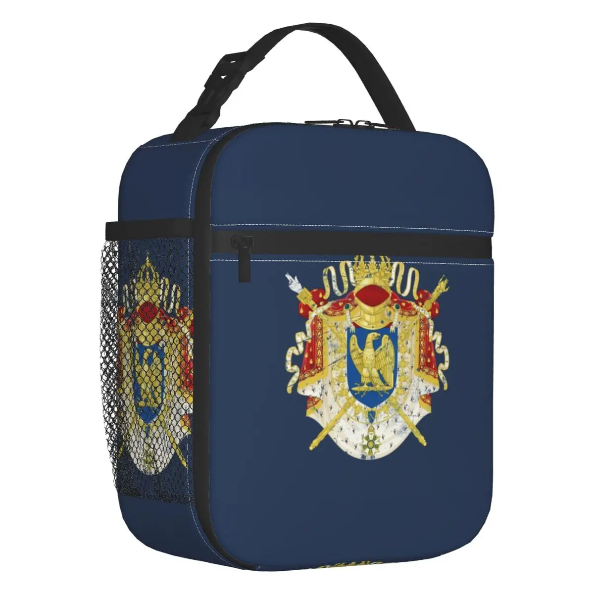 French Empire Napoleon Insulated Lunch Bag for School Office Coat Of Arms of France Resuable Thermal Cooler Lunch Box Women Kids