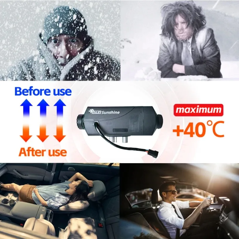 Portable Universal 2KW 5KW 12v 24v Auto Car Air Diesel Parking Heater For Diesel Truck Boat Caravan Car view 6