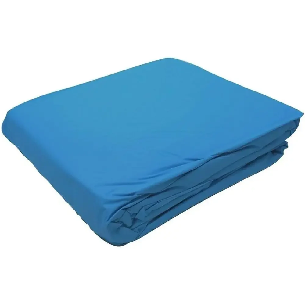 18 Inch Solid Blue Round Above Ground Pool Liner for 48-52 Inch Pools with Sun Protection