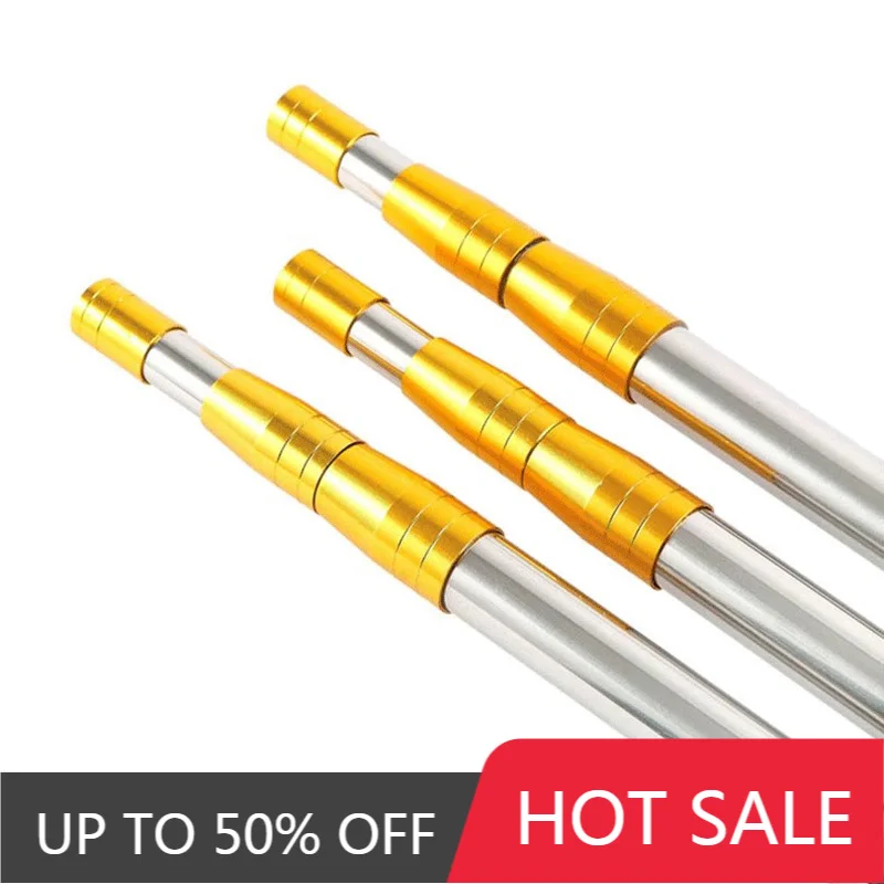 Multifunctional Telescopic Pole Fruit Picking Accessories Garden High Branch Saw Connecting Rod 8mm Universal Telescopic Rod