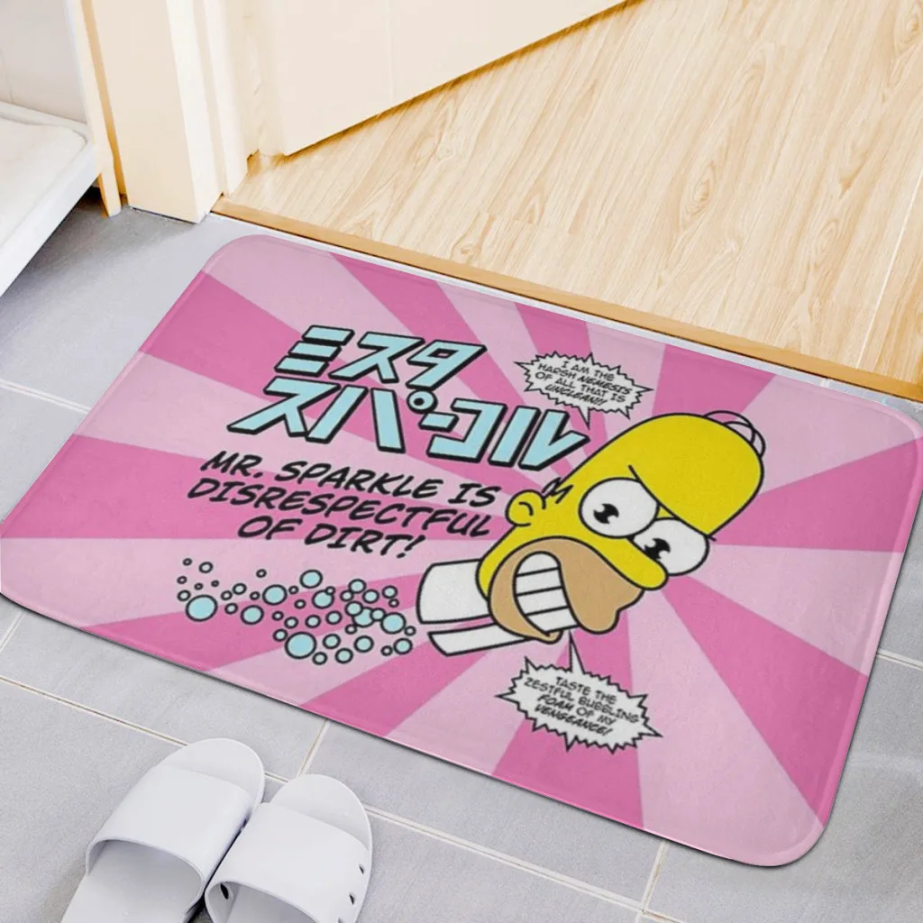 

Mr. Sparkle Fluff Fiber Bath Mat, Shower Room Rugs, Chenille Bathroom Floor Mat, Toilet Absorbent Entrance Door Mat