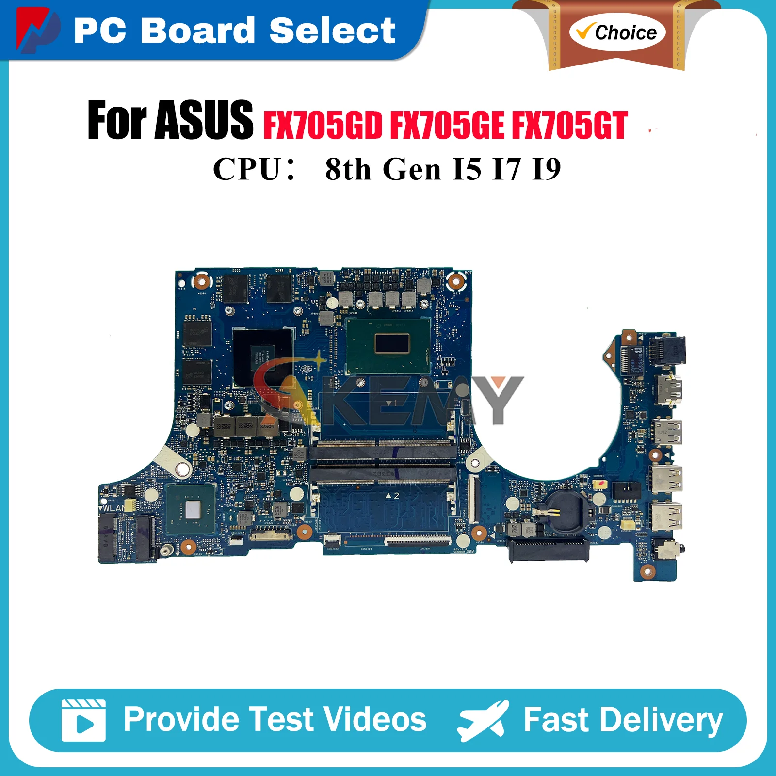 

FX705GD Материнская плата для ноутбука ASUS TUF Gaming FX705GE FX505 FX705GD FX705GT FX86FE FX86FD Материнская плата для ноутбука с процессором I3 I5 I7