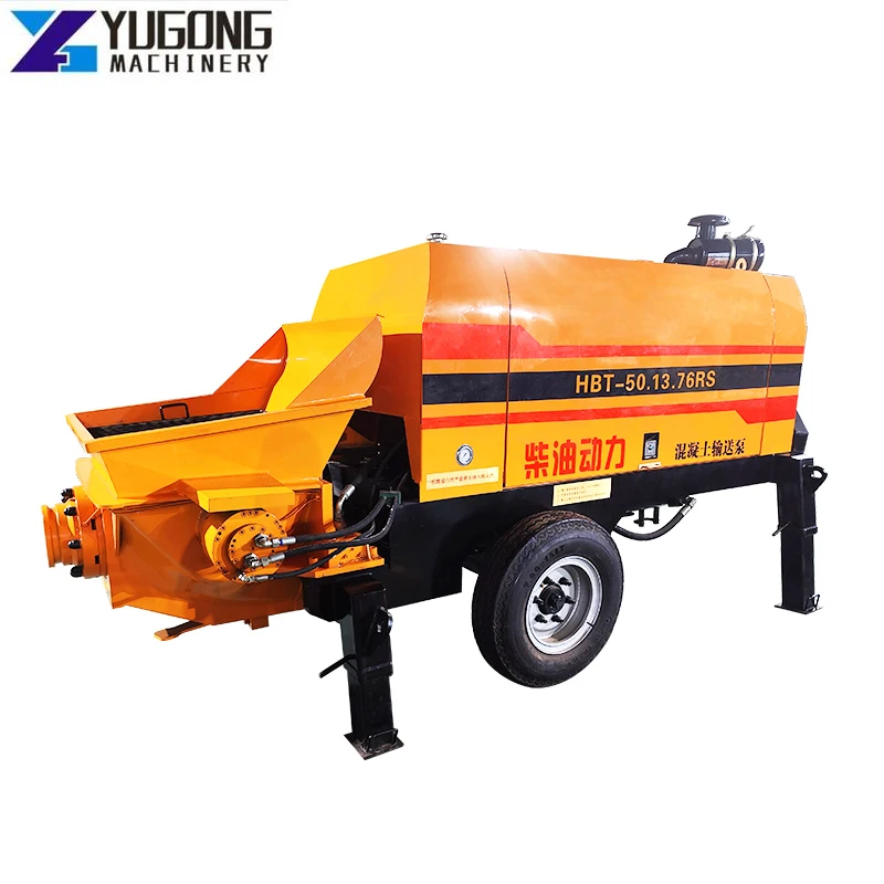 YG High Pressure Mini Concrete Mixer Machines Putzmeister Concrete Pump Mini Trailer Shotcrete Motor Concrete Pump Truck Price