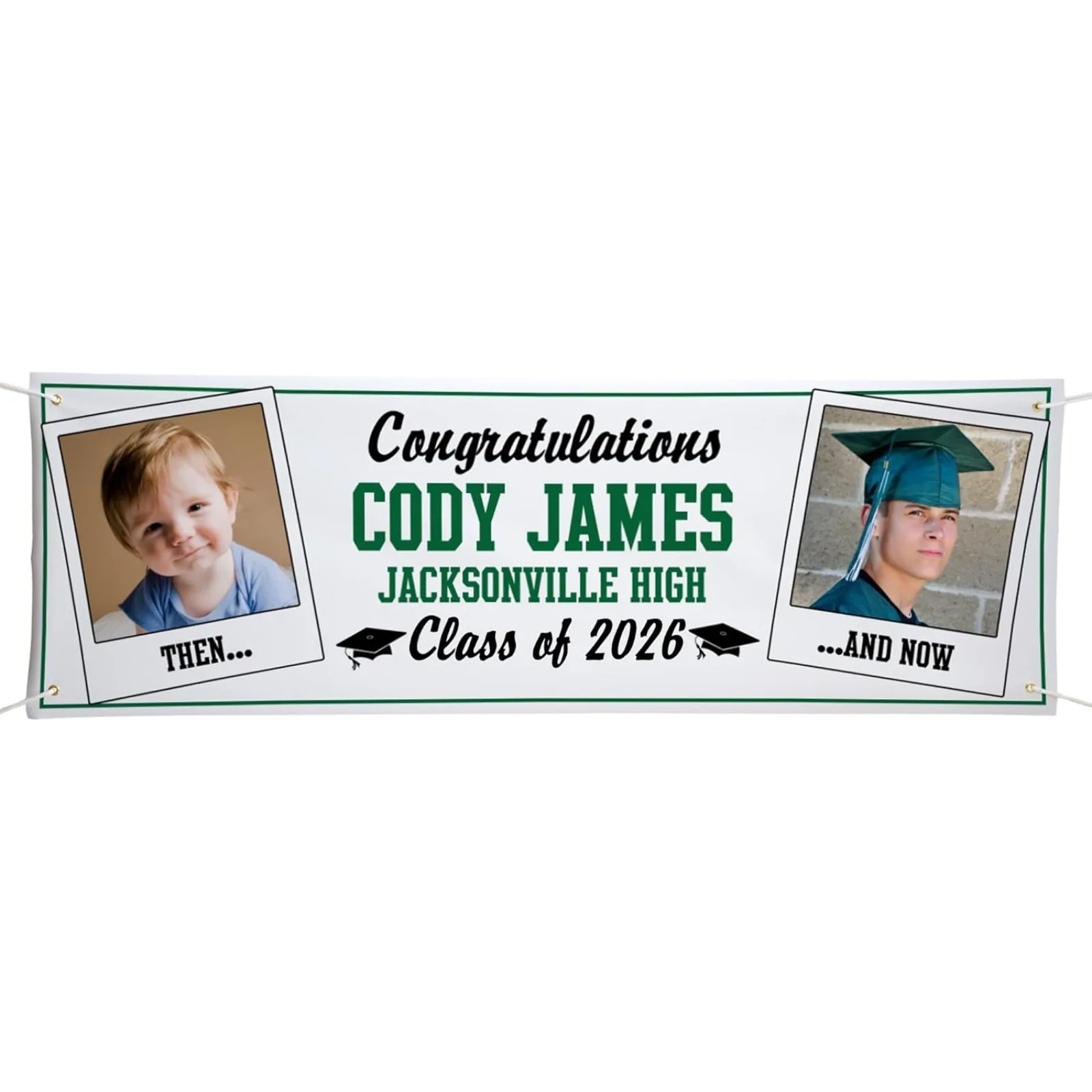 Personalized Graduation Custom Banner Class of 2026 Graduation Party Decorations