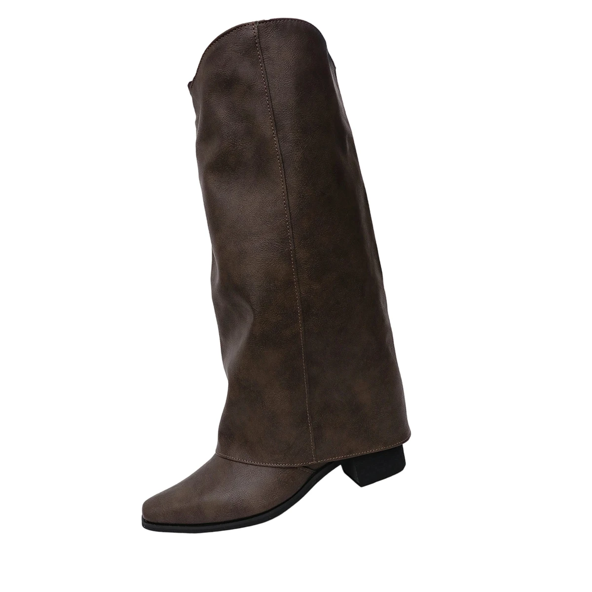 أحذية نسائية كاجوال للخريف والشتاء بلون سادة أحذية عالية الجودة بمقدمة مستديرة أحذية سميكة من الأسفل أحذية مريحة للاستخدام في الهواء الطلق #4