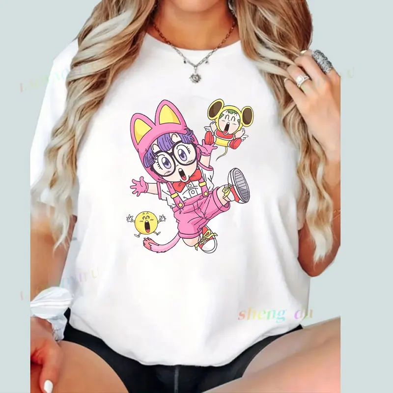 T Shirt Women  Harajuku Unisex Tee Cute Tshirt Arale Norimaki Dr. Slump Tee  Women Clothing