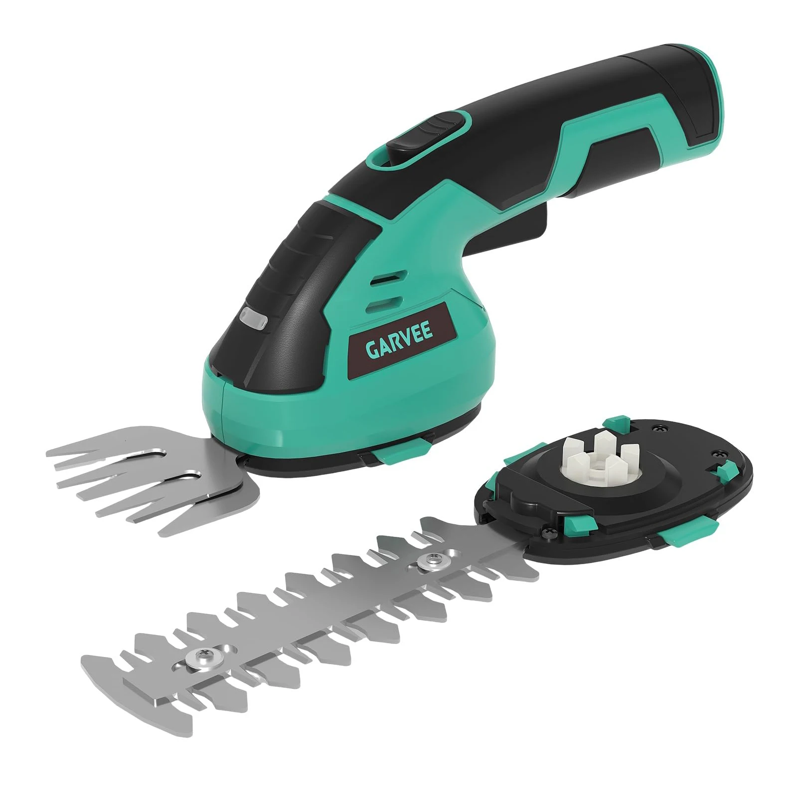 

Versatile Wireless 2-in-1 Grass Shear & Shrub Trimmer - 7.2V Rechargeable Handheld Electric Hedge Cutter - Type-C Charging
