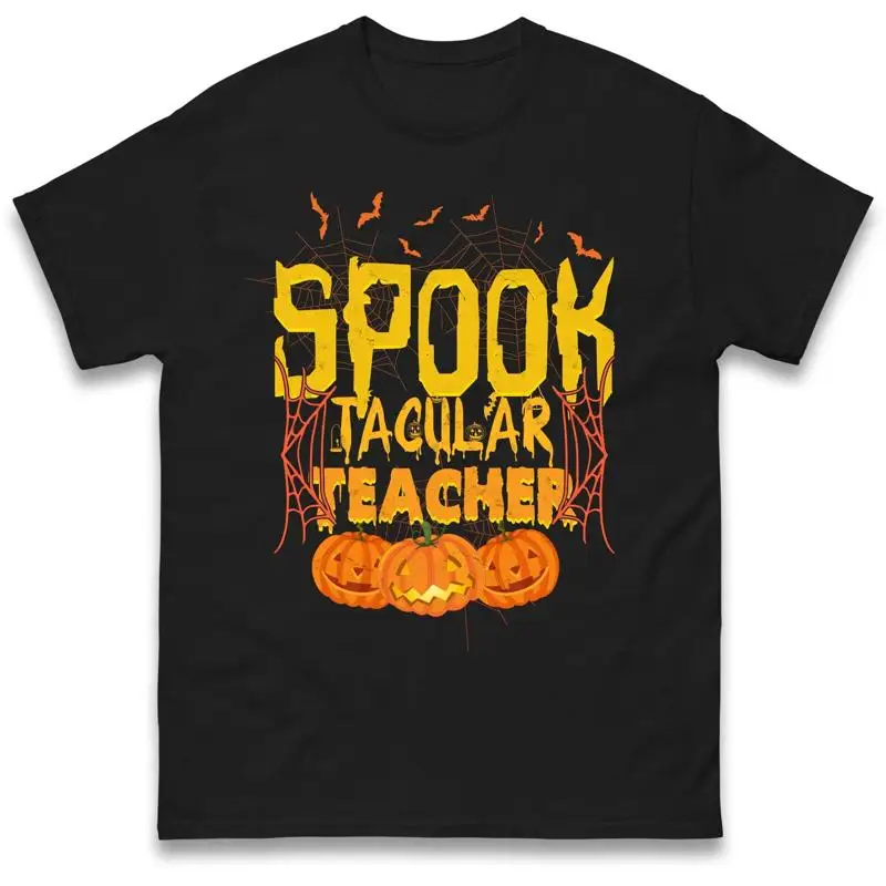 تي شيرت Spook Tacular Teacher Halloween للحفلات المخيفة