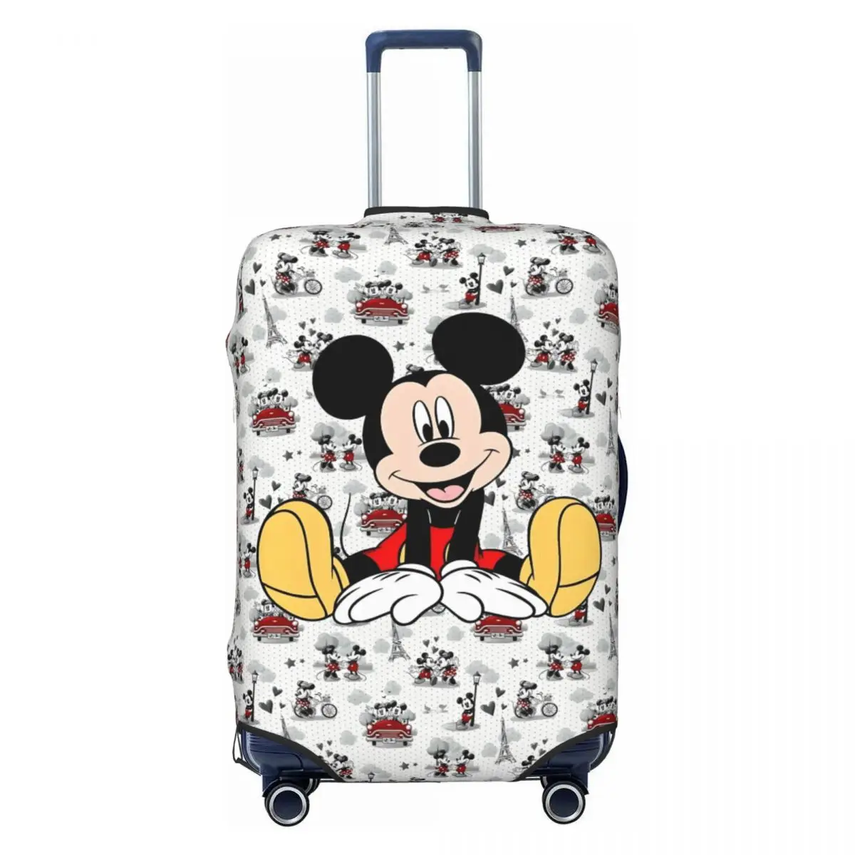 

Custom Funny M-Mickeyes Mouse Mangas Luggage Cover Protector Elastic Animation Travel Suitcase Covers