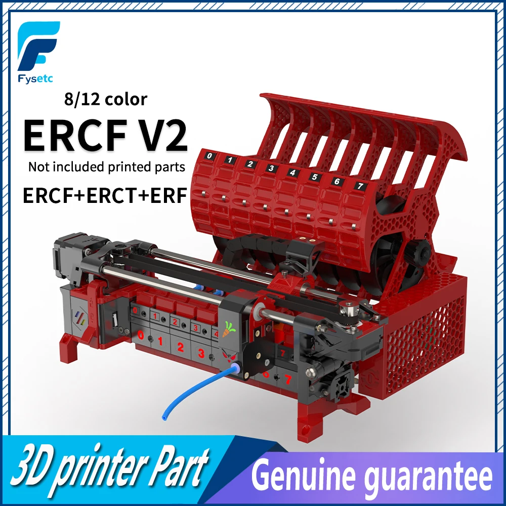 Zestaw FYSETC ERCF V2 ERCT ERF 8/12Color Enraged Rabbit wielokolorowy druk dla drukarki 3D Voron2.4 Trident Oficjalna certyfikacja