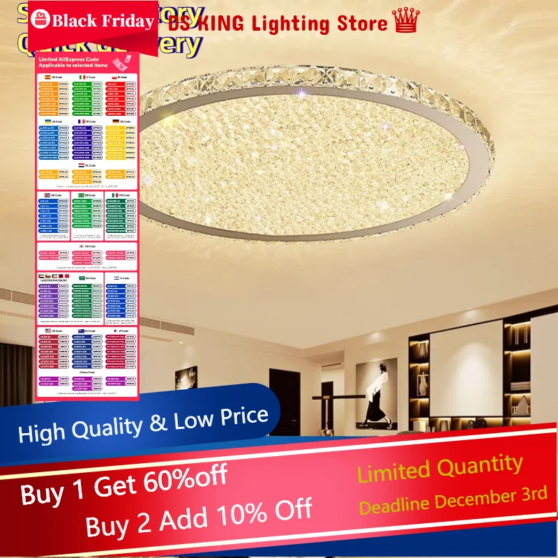 Hot Sale Chandelier Lighting Household Chandelier New Design Wire Cutting Style Round Lamp Remote Control Made in China