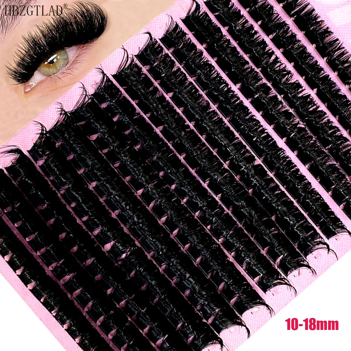 New 180D Mix 3D Fluffy Single Cluster DIY Clusters Eyelash Extension Individual Lashes Natural Segmented Eyelash Bundles Makeup