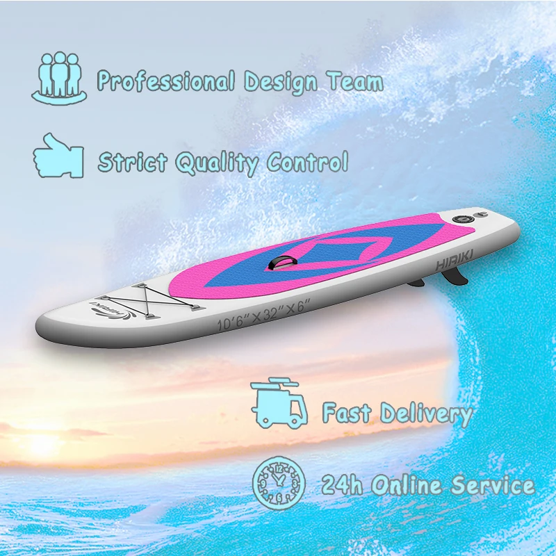 حار بيع المياه الرياضة تصفح مجلس الوردي نفخ لوح تزلج على الماء مع مضخة + حقيبة الظهر + حقيبة إصلاح