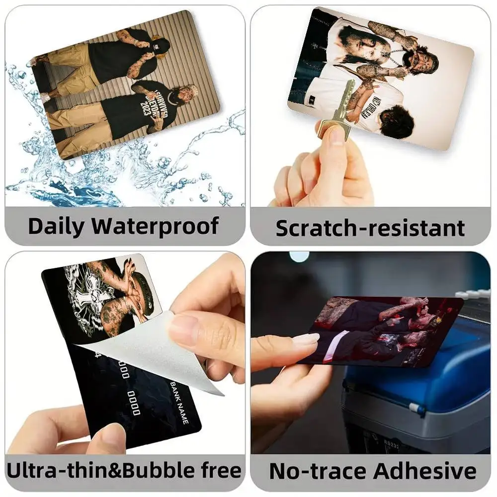 HipHop Underground S-Suicideboys G59 Credit Card HD Stickers Small Chip Waterproof Sticker Game Card Decal Gift