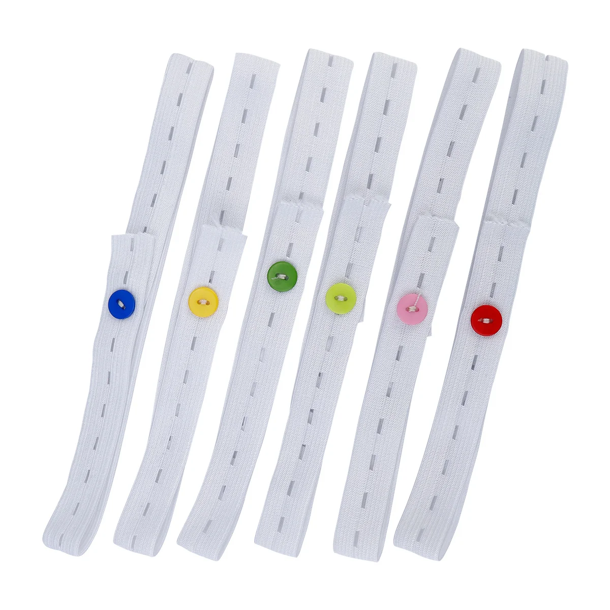 30 قطعة مشبك حفاضات قابل للتعديل كرتوني للأطفال الرضع ثابت حزام حفاضات مرن مشبك تثبيت آمن مريح