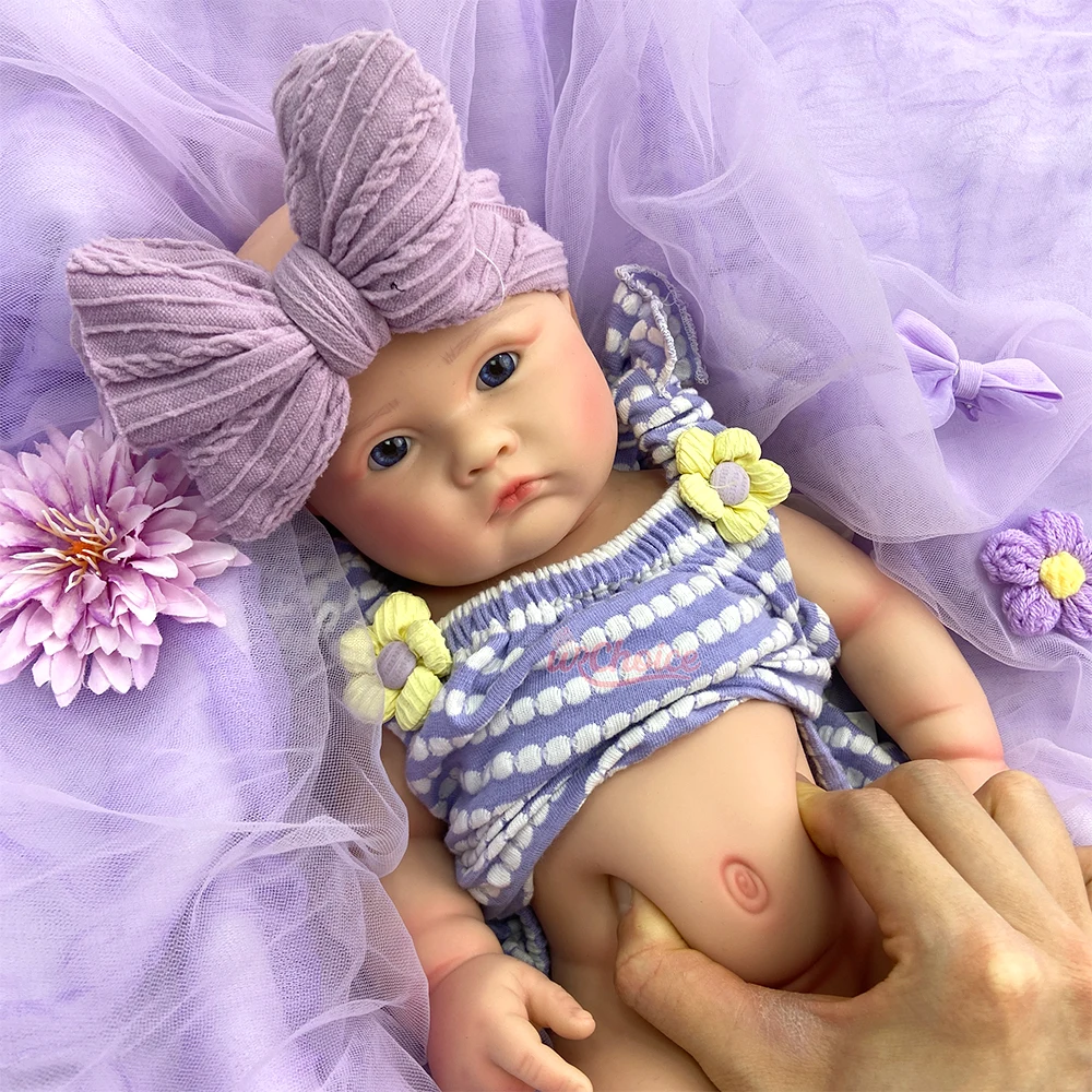 Open Mouth 18" Realistic Silicone Reborn Girl Doll Handmade Painted Skin Newborn Doll Muñeca Art Collectors & Doll Enthusiast