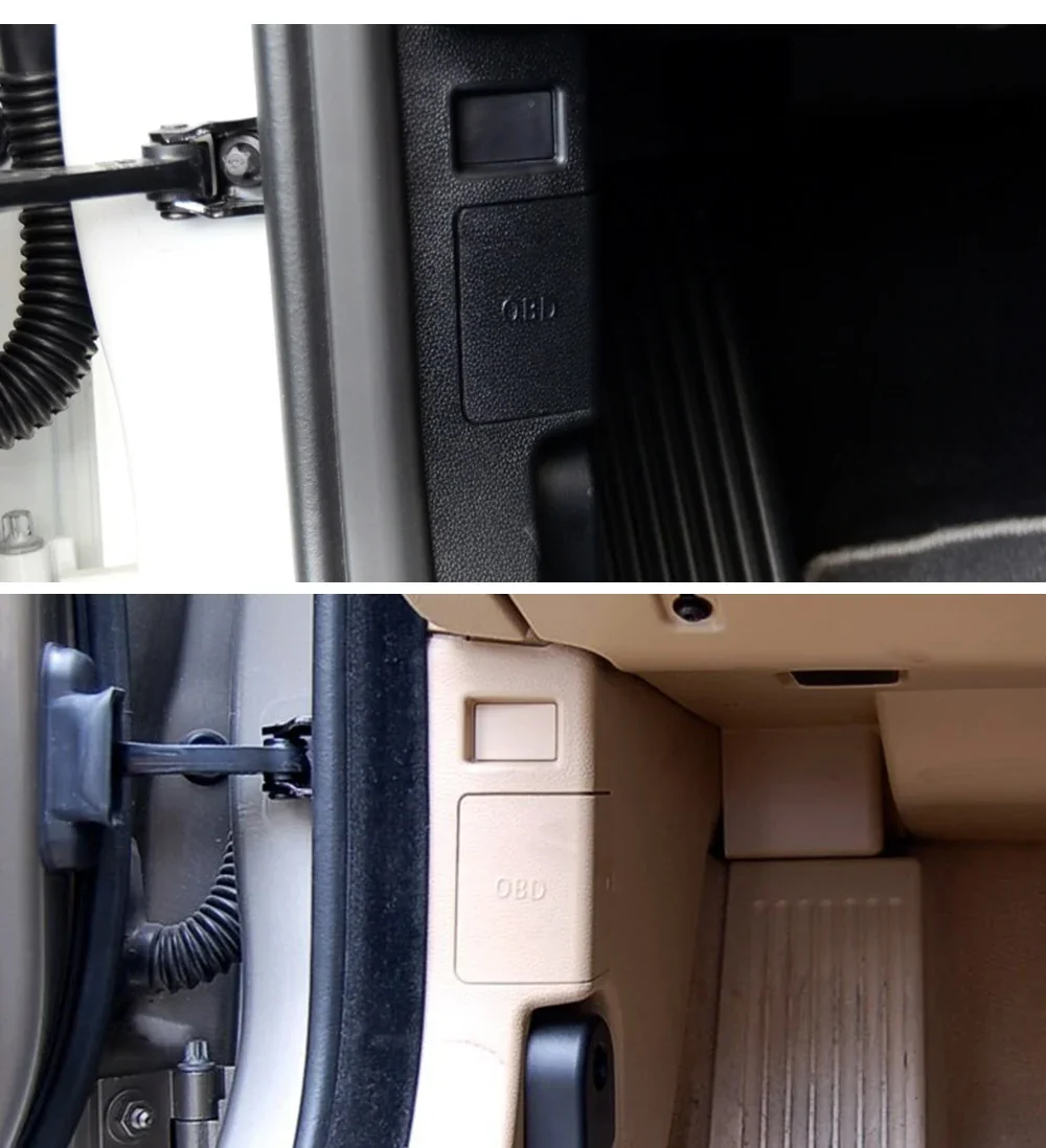 Obd stecker abdeckung kick panel trim cap schutzhülle gehäuse diagnose system für bmw e90 e91 e92 e93 3 serie lhd – Detail 6