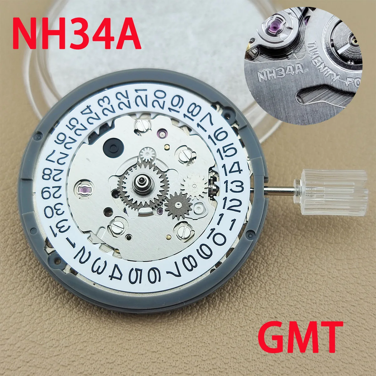 

NH34 Movement GMT New NH34 Automatic Mechanical 24 Hours Hands Japan Original Parts NH34A MOVEMENT High Accuracy Mechanism MOD