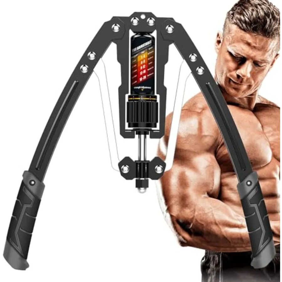 

Тренажер для рук Twister Arm Exerciser - регулируемый гидравлический эспандер 22-440 фунтов для дома, для тренировки грудных мышц и плеч, фитнес-оборудование