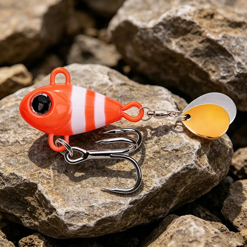 20 stücke Metall VIB Angeln Locken Spinnerbait 6g 10g 14g 17g 20g 25g wobbler VIB Klinge Köder 3D Augen Mit Drillinge – Detail 10