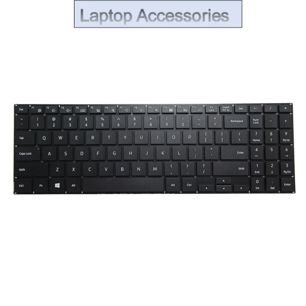 

Клавиатура для ноутбука Samsung NP550XDA 550XDA английская США без рамки черная новая