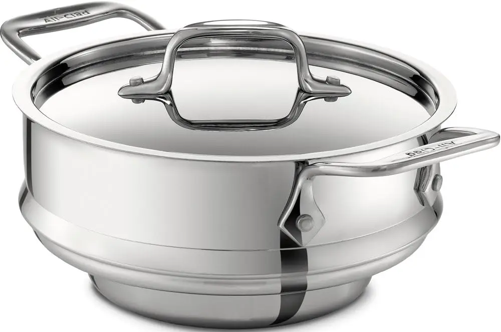 Specialty Stainless Steel Universal Steamer for Cooking 3 Quart Food Steamer, Steamer Basket Silver