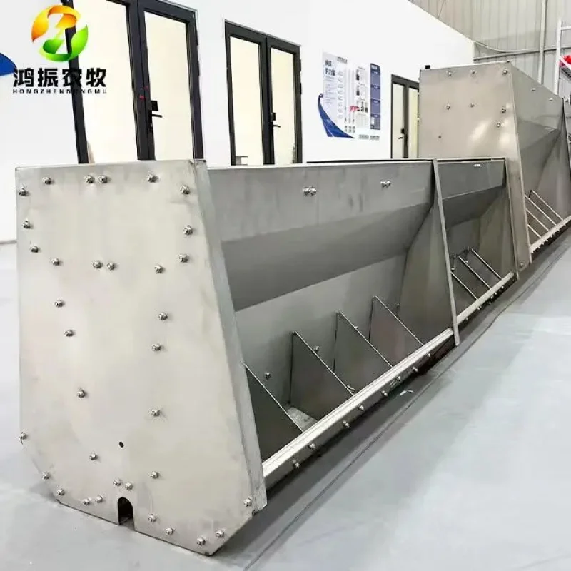 

Large-Scale Pig Farm Special Automatic Discharging Corrosion-Resistant Stainless Steel Feed Trough