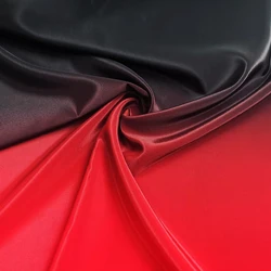 1 meter X 1.5 meter Glossy Dance Stage Material Red Black Ombre Fabric Koshibo Non-transparent