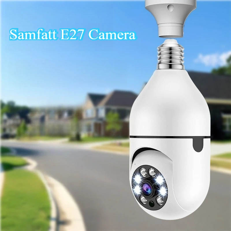 

Samfatt C7 2MP Bulb Camera Security Rotation Remote Voice High Definition Infrared Night Vision Full Color Dual Light Monitoring