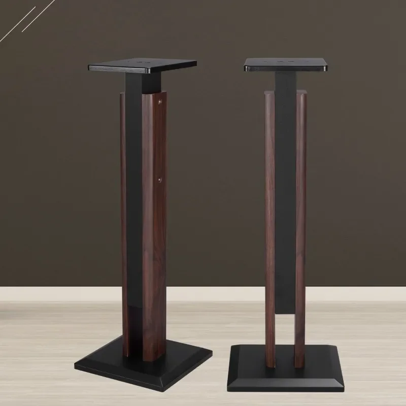 HIFI Wooden Speaker Pedestal, Floor Standing Bracket for Bookshelf & Surround Audio Speakers