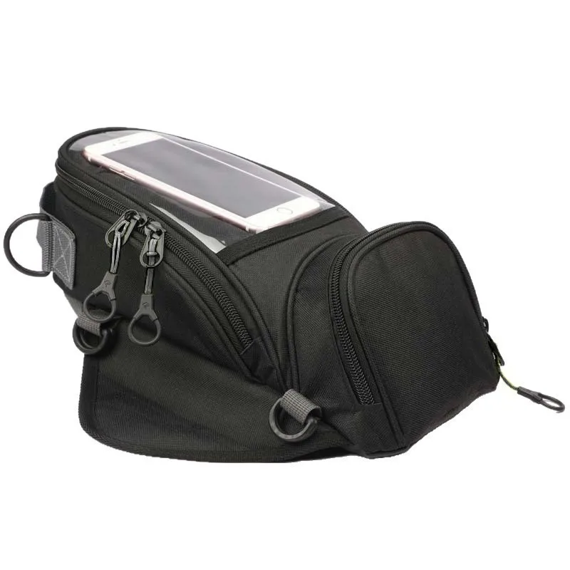 Locomotive Waterproof Fuel Tank Bag, Motorcycle Riding Car Storage Bag, Transparent Visual Mobile Phone Navigation Fixed Bag