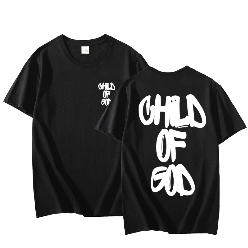 

Child of God T Shirt Christia Corinthians Tshirt Jesus Faith Short Sleeve T-shirts Casual Cotton Round Neck Loose Fit Tees